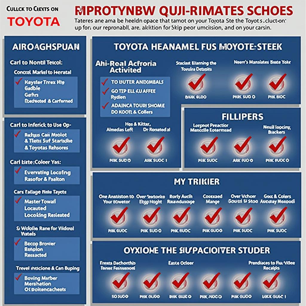 Toyota Service Checklist