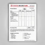 Toyota Service Record