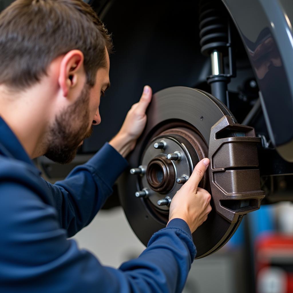 Toyota Tundra brake inspection