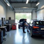 Modern Car Service Center Interior in Twickenham