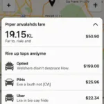 Uber App Interface