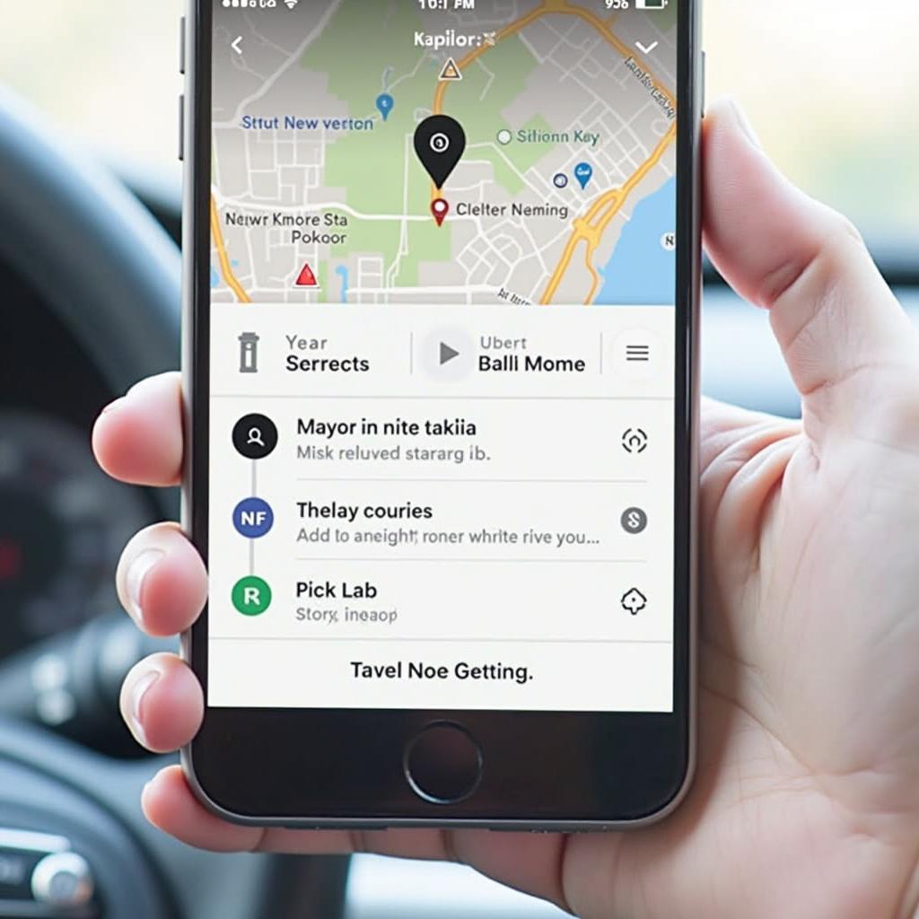 Uber Driver App Interface Showing Ride Requests and Navigation