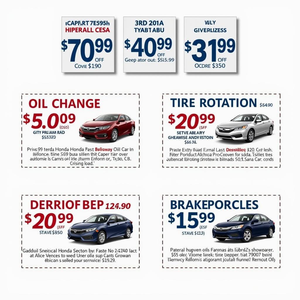 Variety of Honda Katy Express Service Coupons