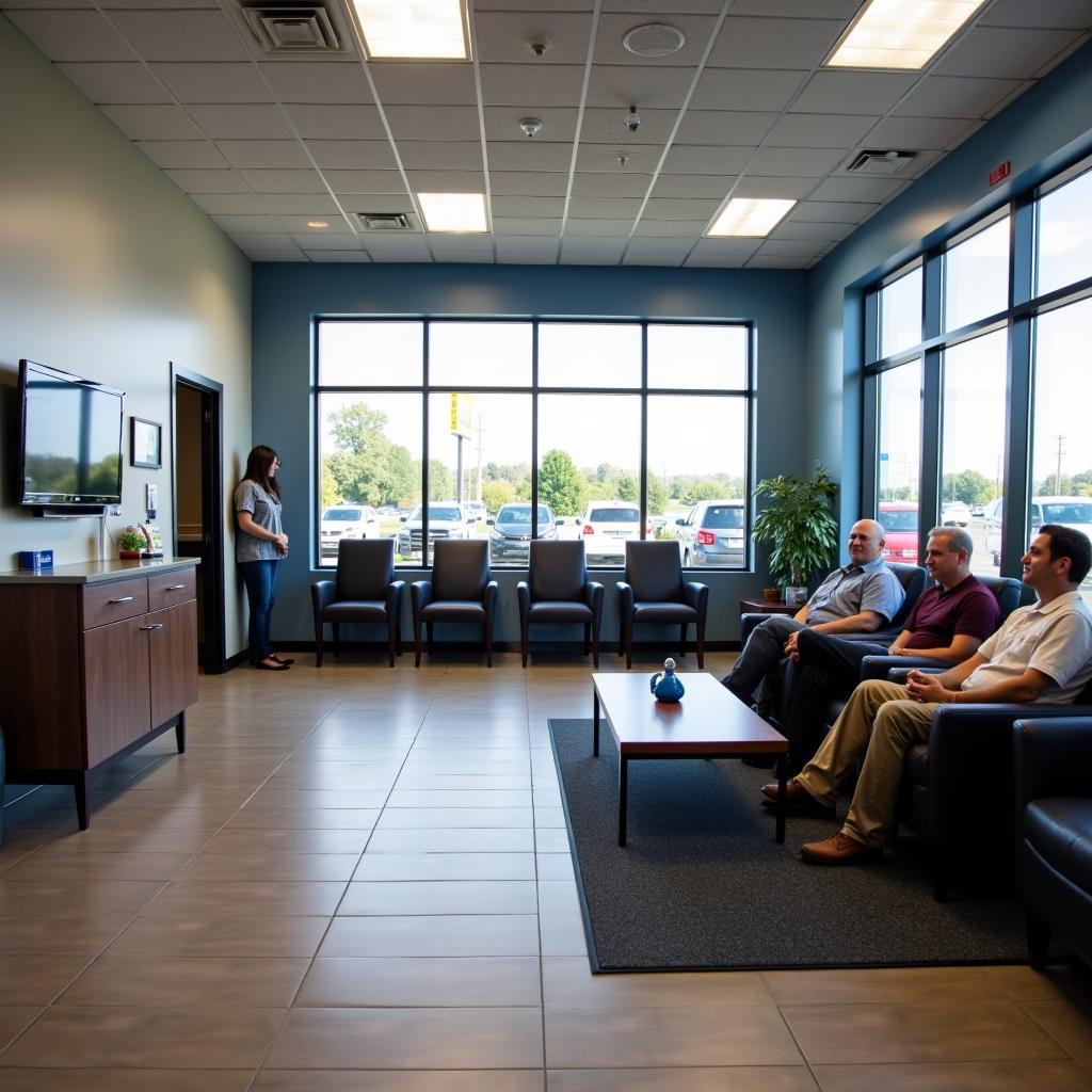 Comfortable waiting area at Varsha Ford service center