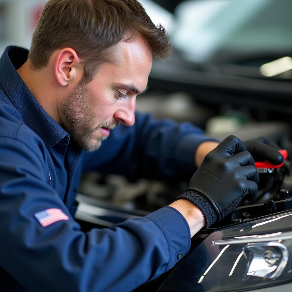 Vision Honda Technician Working on a Car