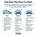 Different Types of Vista Car Wash Services