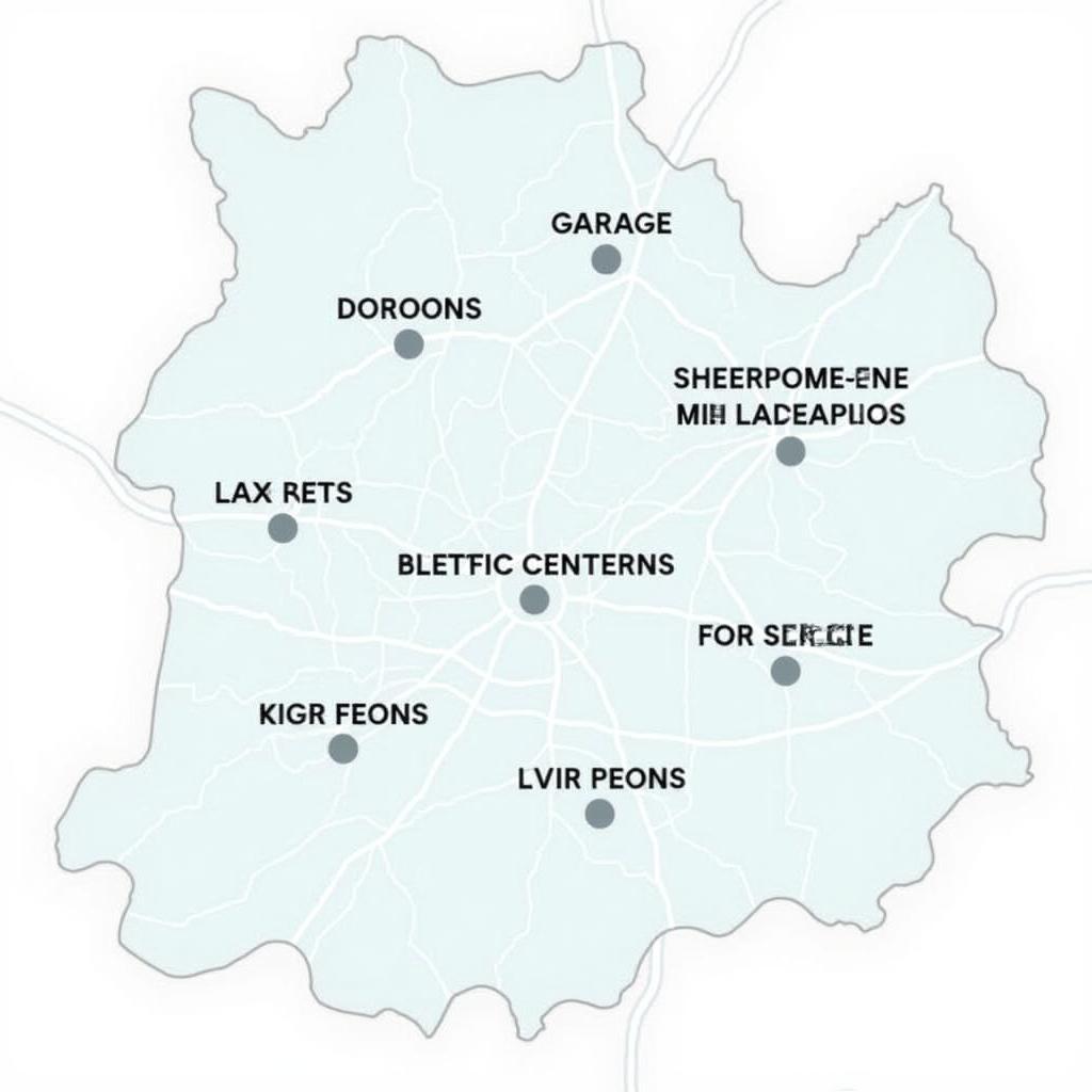 Map of car service locations in Watford