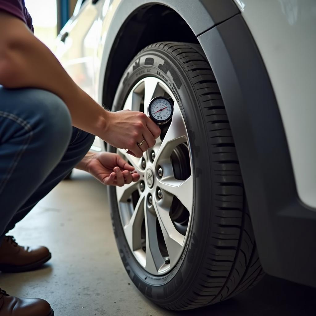 Checking Tire Pressure Weekly