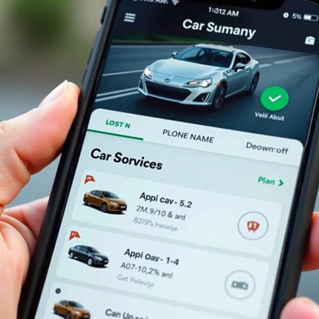 Booking a White Plains Airport Car Service on a Smartphone