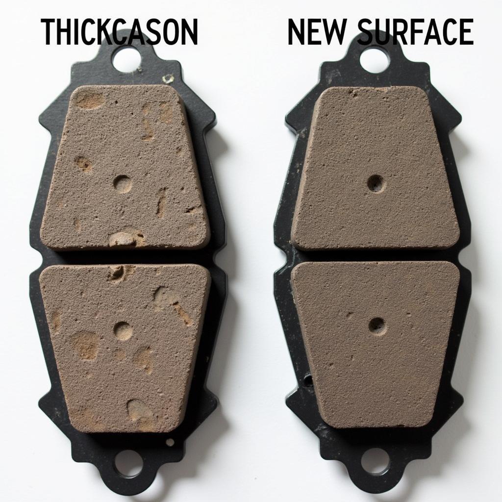 Worn Brake Pads vs. New Brake Pads