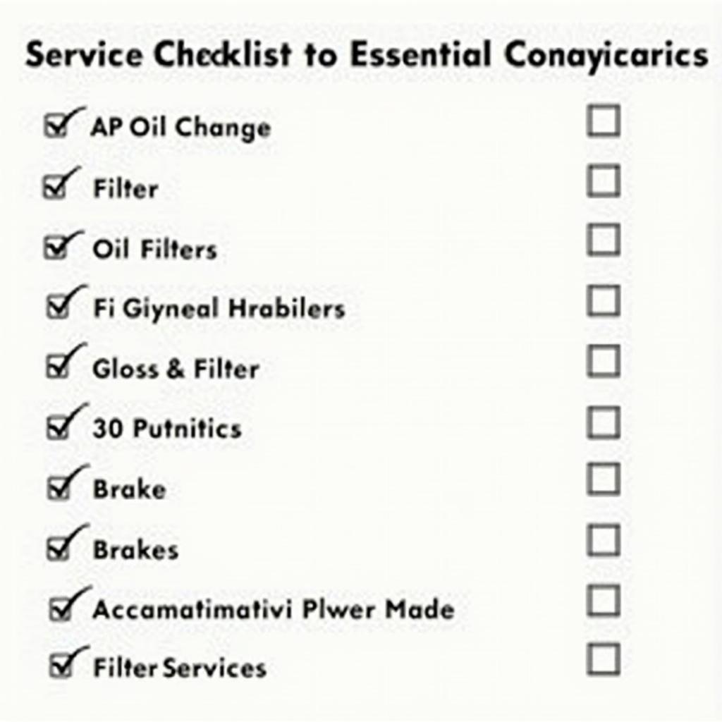 Maruti Suzuki XL6 Service Checklist