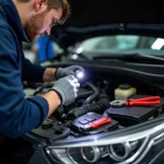 4th Car Service Engine Inspection