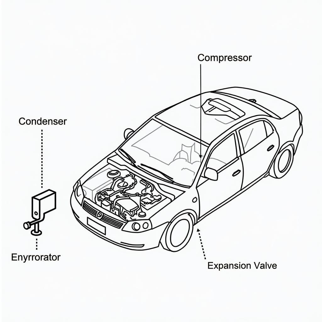 Car AC System Components