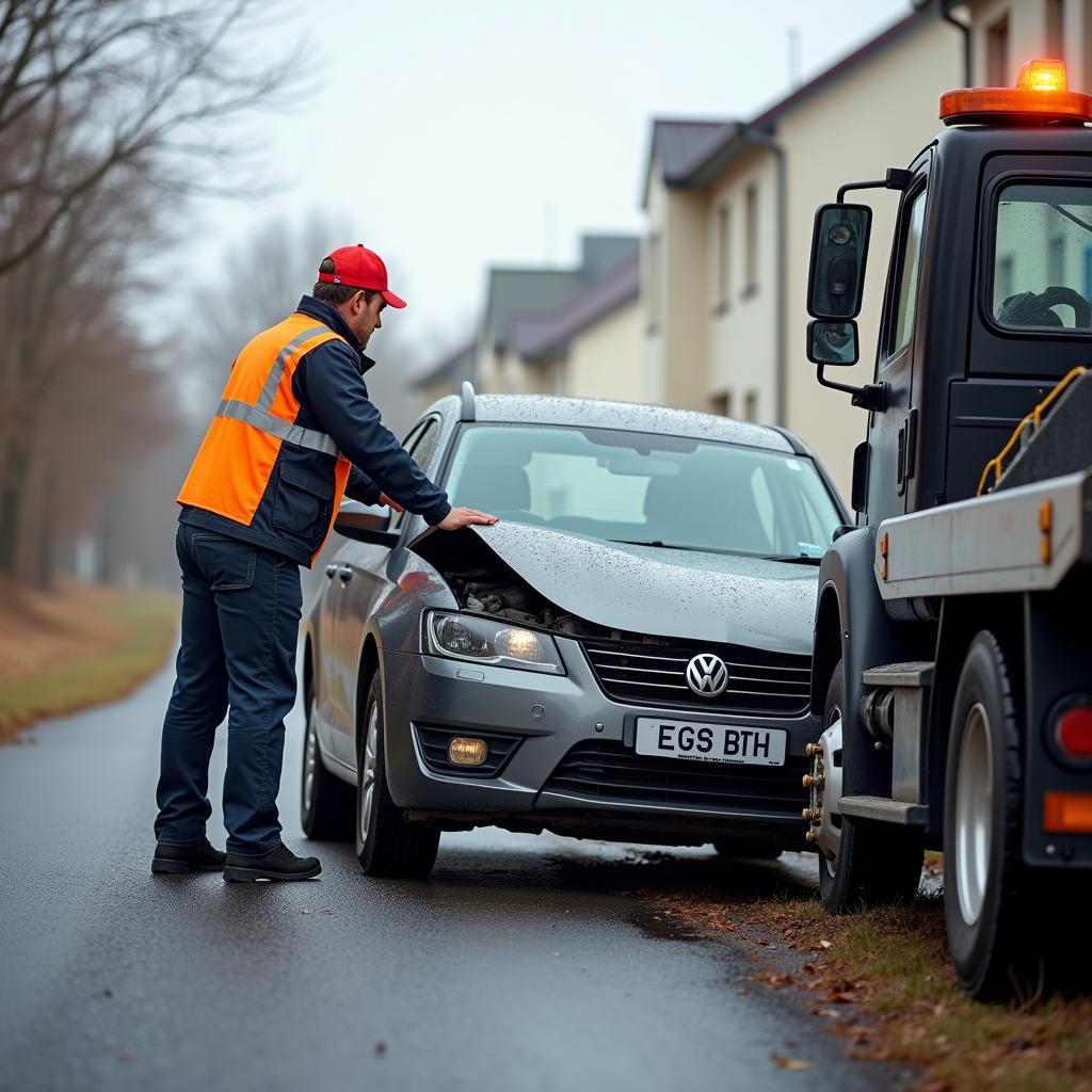 Towing services after a car accident in Meyerton