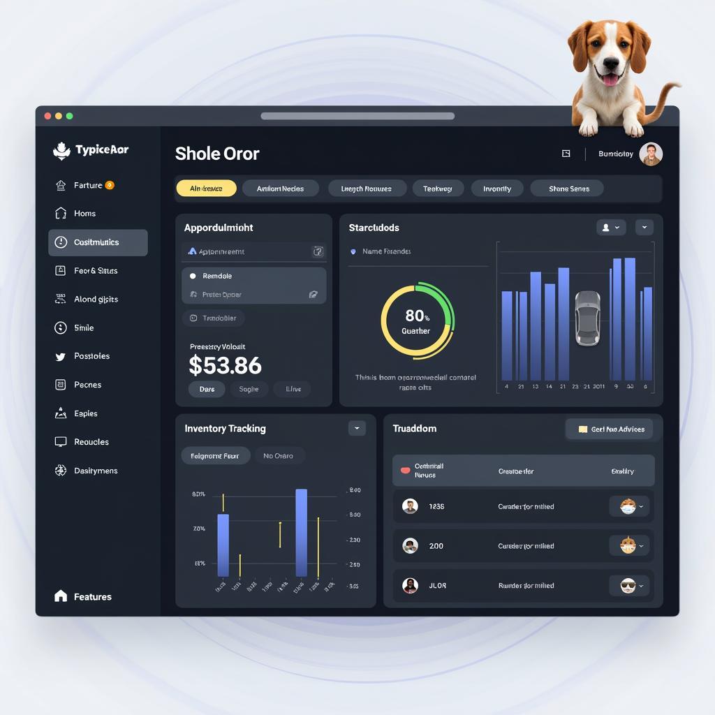 Admin Demo Service Car Dashboard