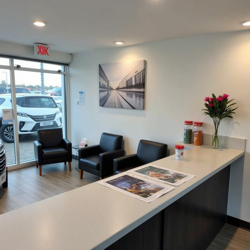 Comfortable Customer Waiting Area at Anant Cars Service Centre