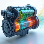 Animated Engine Diagnostic Illustration