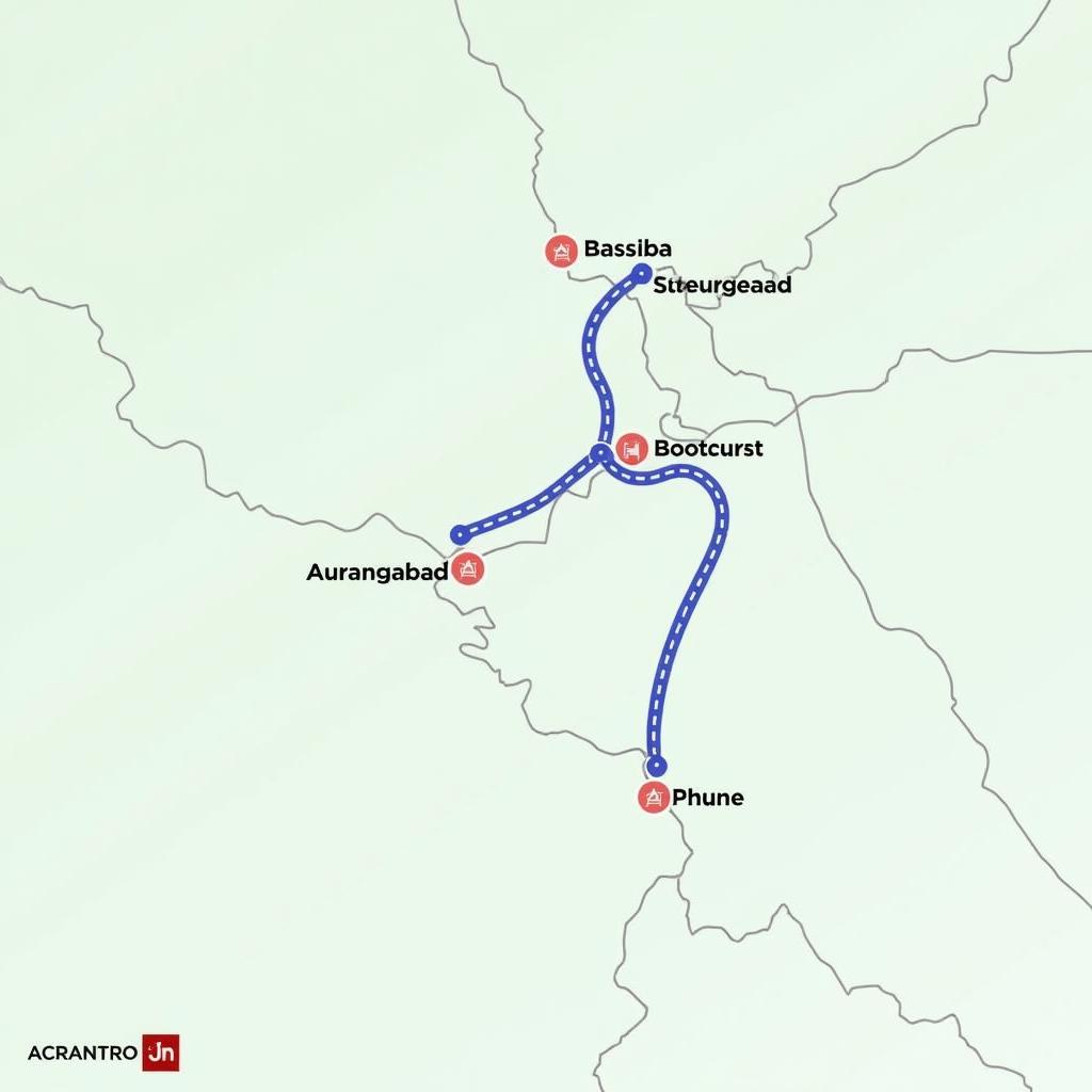 Aurangabad Pune Daily Car Service Route Map