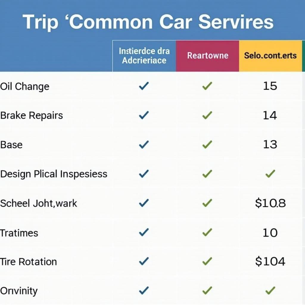 Comparing Auto Masters Car Service Prices