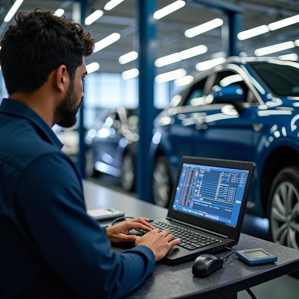 Modern Diagnostic Tools Used in an Ayappakkam Car Service Center