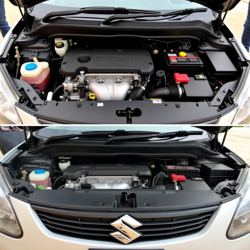 Baleno Engine Compartment After Service