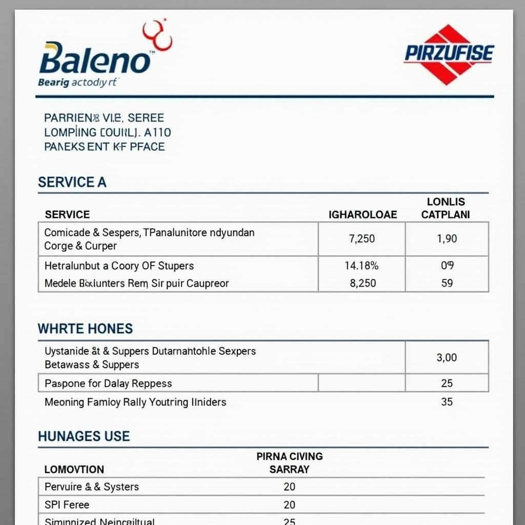 Baleno Service Report