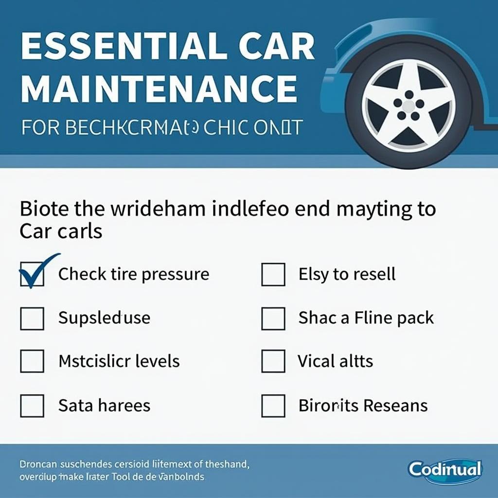 Car Maintenance Checklist Bechkenham