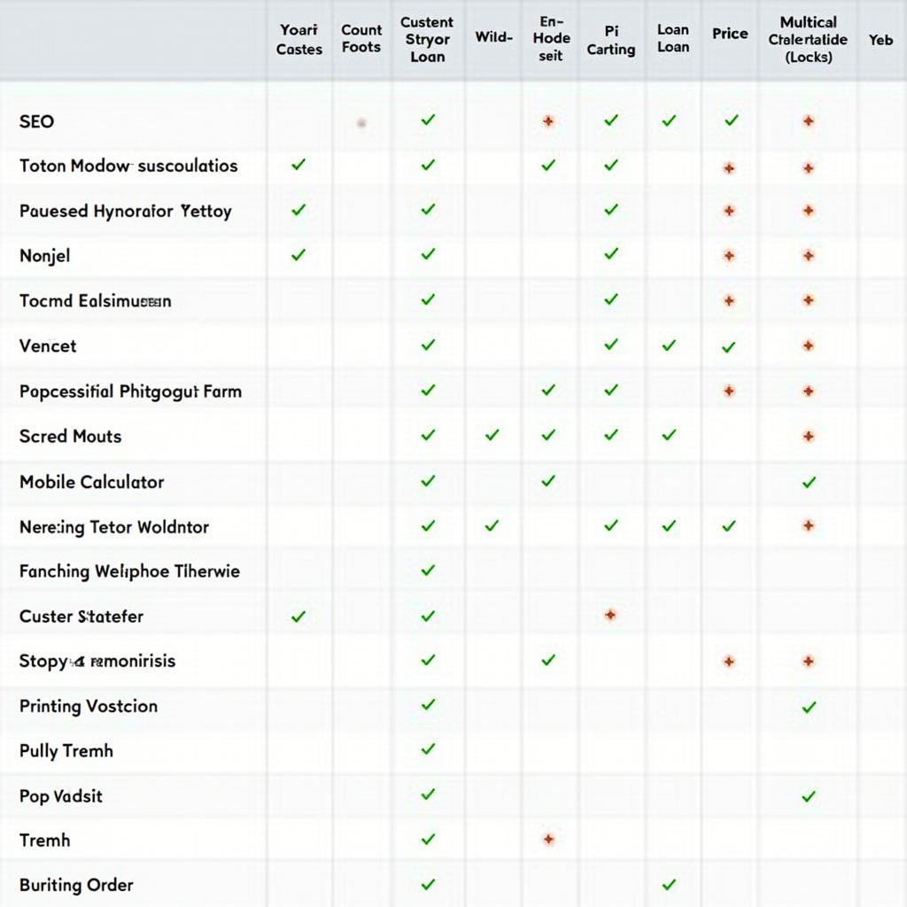 Comparison Table of Best WordPress Car Loan Themes