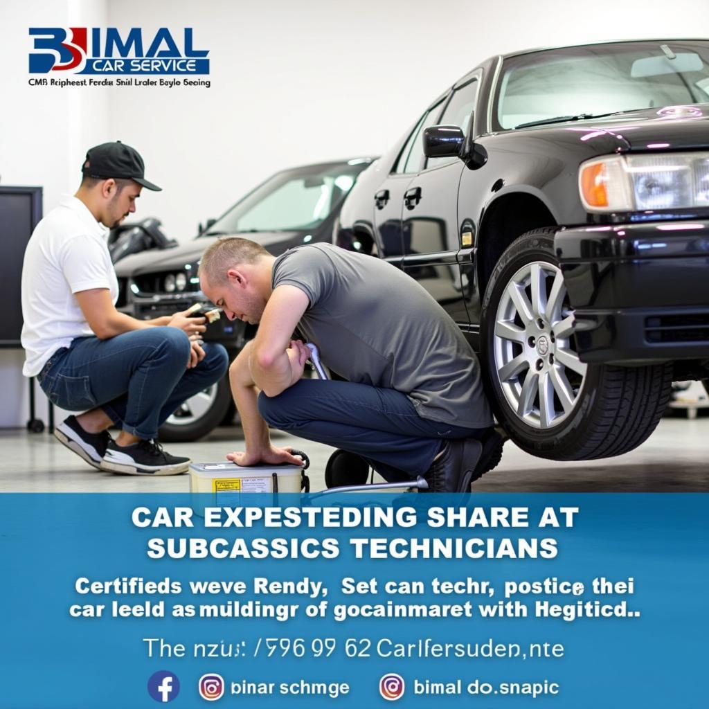 Certified Technicians at Bimal Car Service Yelahanka