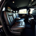 Luxurious Interior of a Black Car