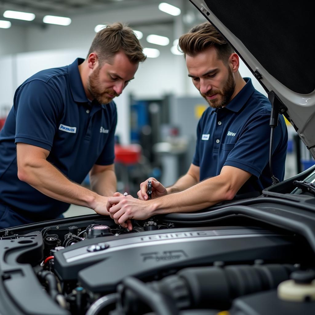 BMW Expert Technicians at Infinity Cars Turbhe