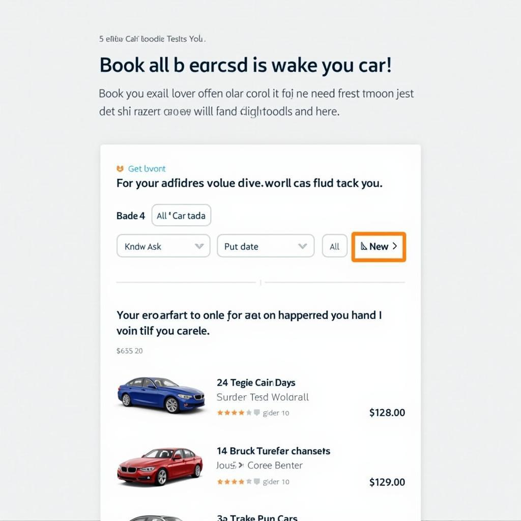 Booking Car Rental Online