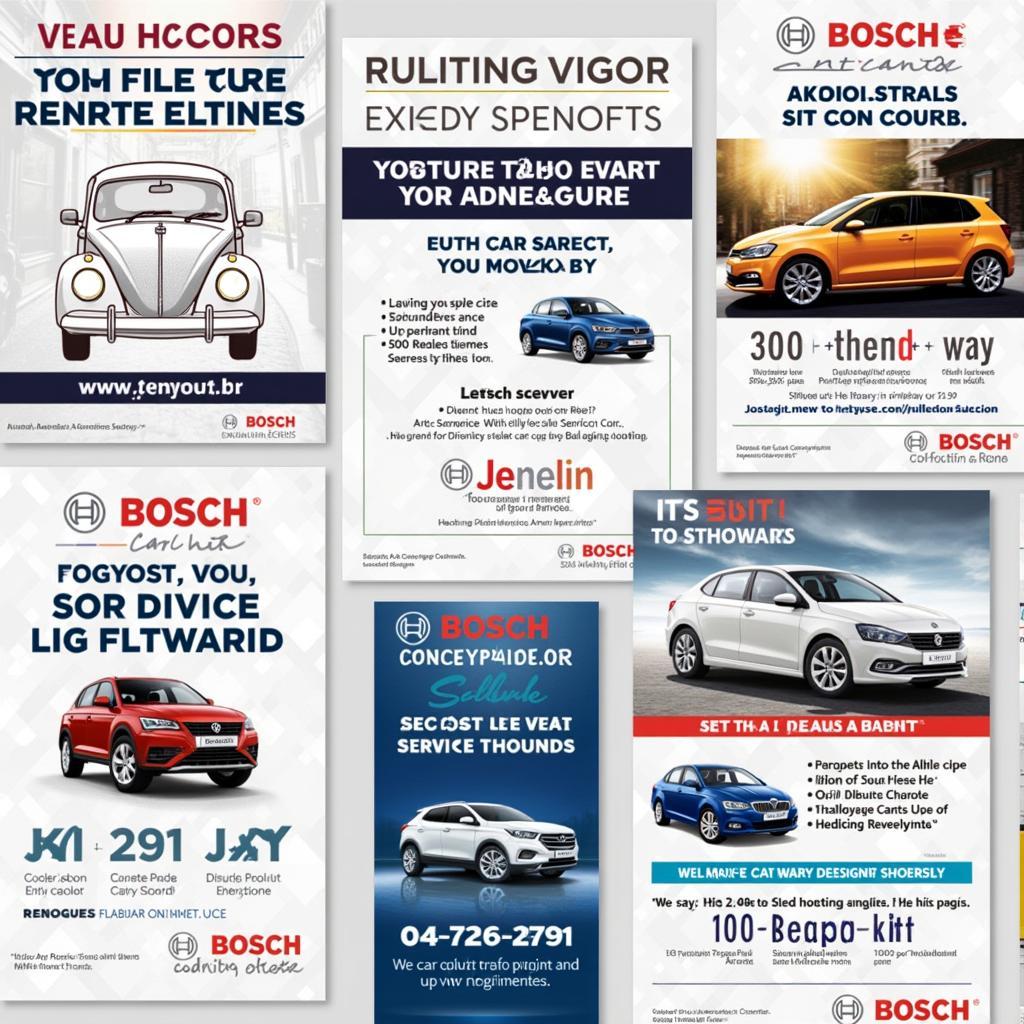 Bosch Car Service Poster Template Examples