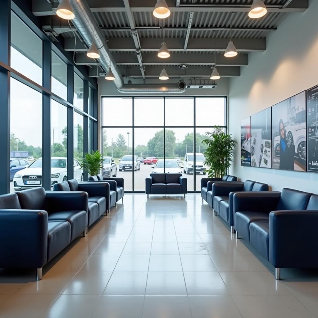 Bosch Car Service Customer Waiting Area in Vijayawada