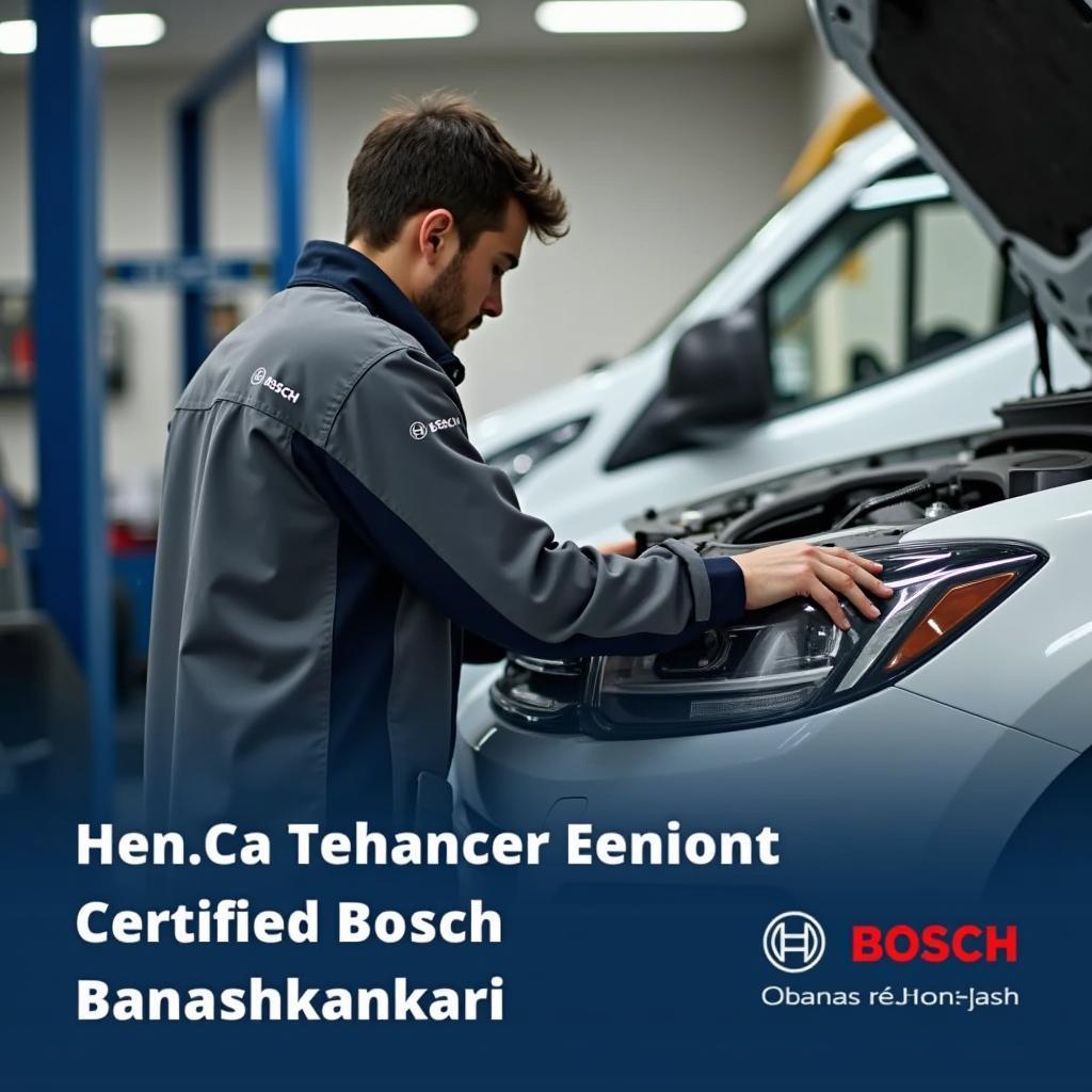 Bosch Trained Technician Working on Car in Banashankari