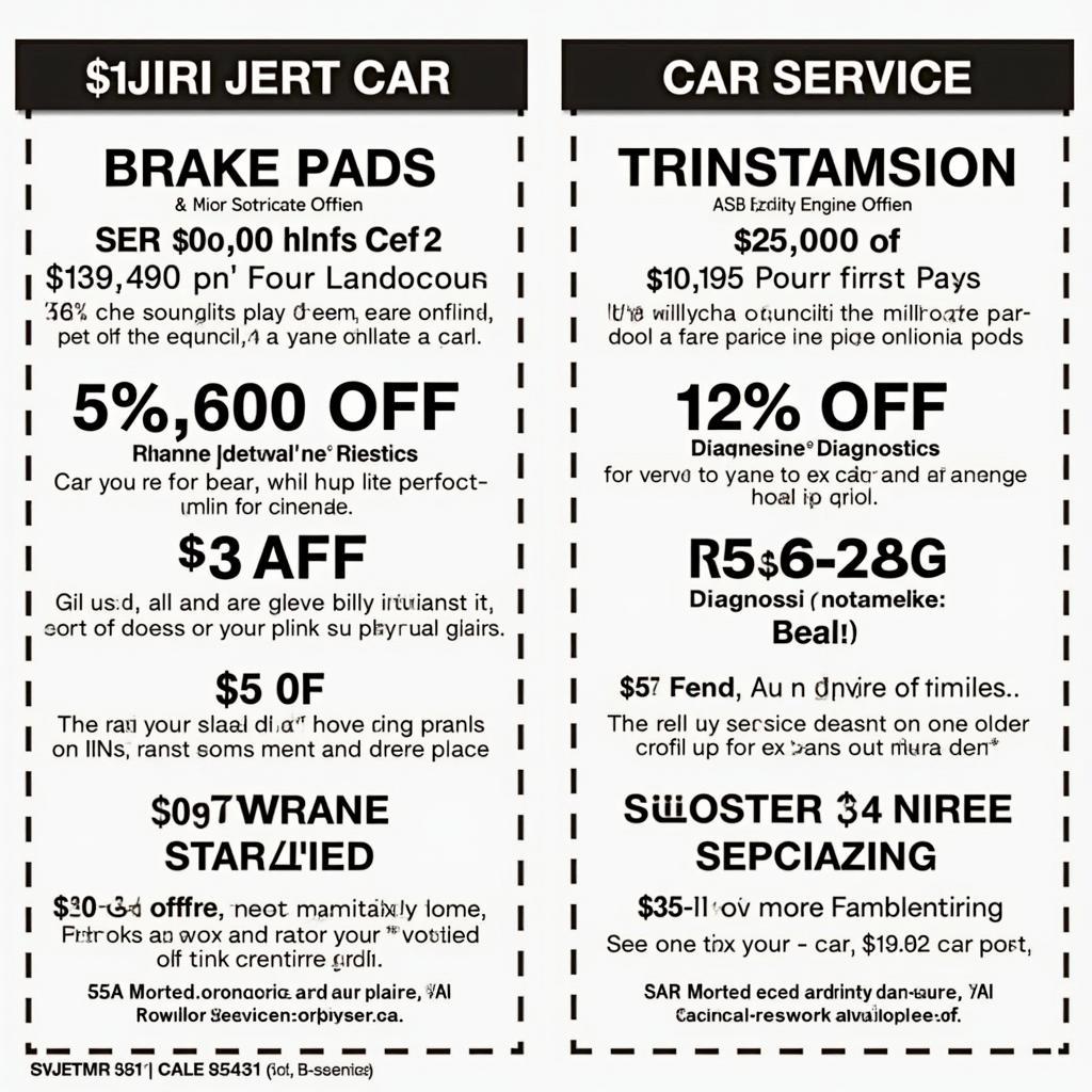 Variety of Bradenton car service repair coupons