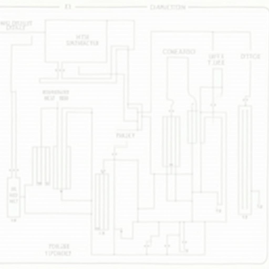 Car AC System Block Diagram with Labeled Components