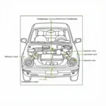 Car AC System Components Diagram