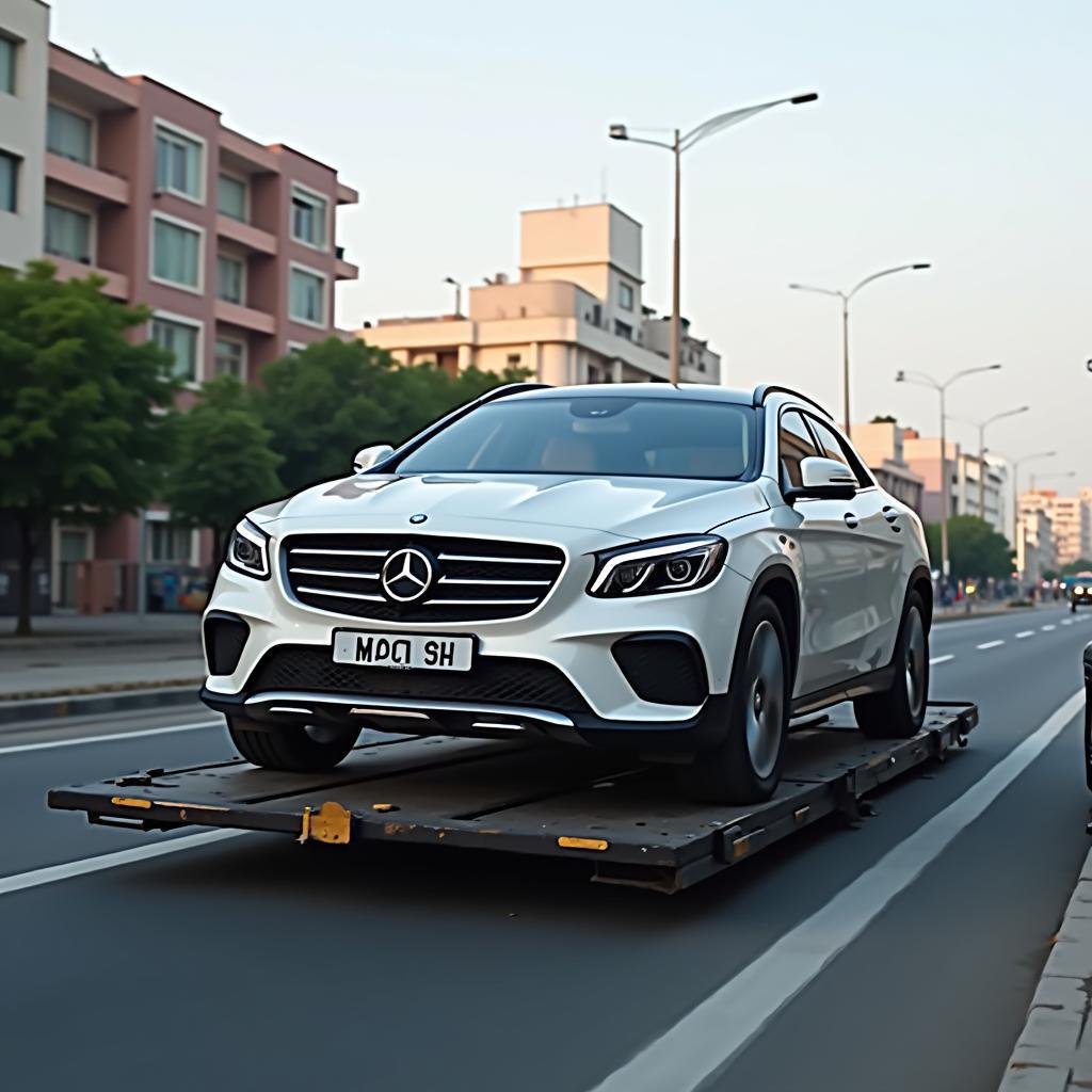 Car Arriving Safely in Hyderabad