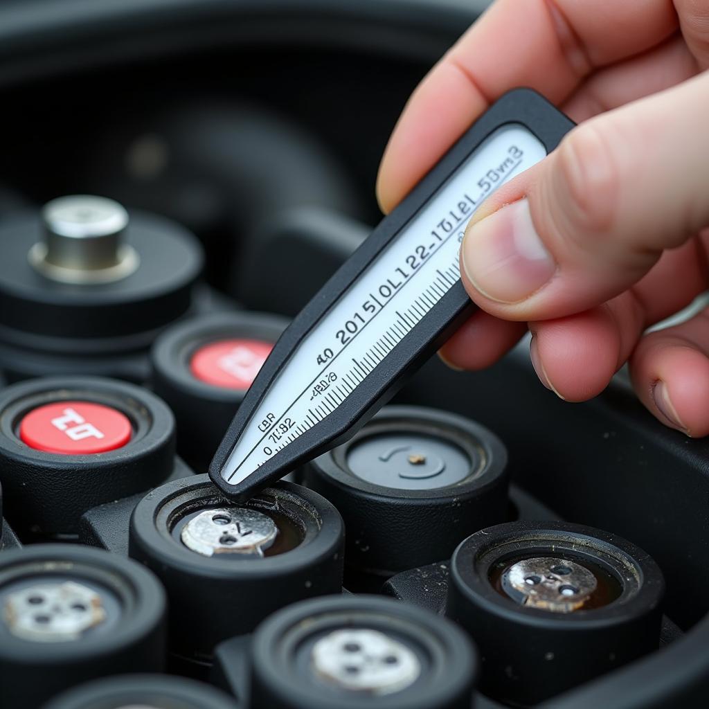 Checking Car Battery Electrolyte Level