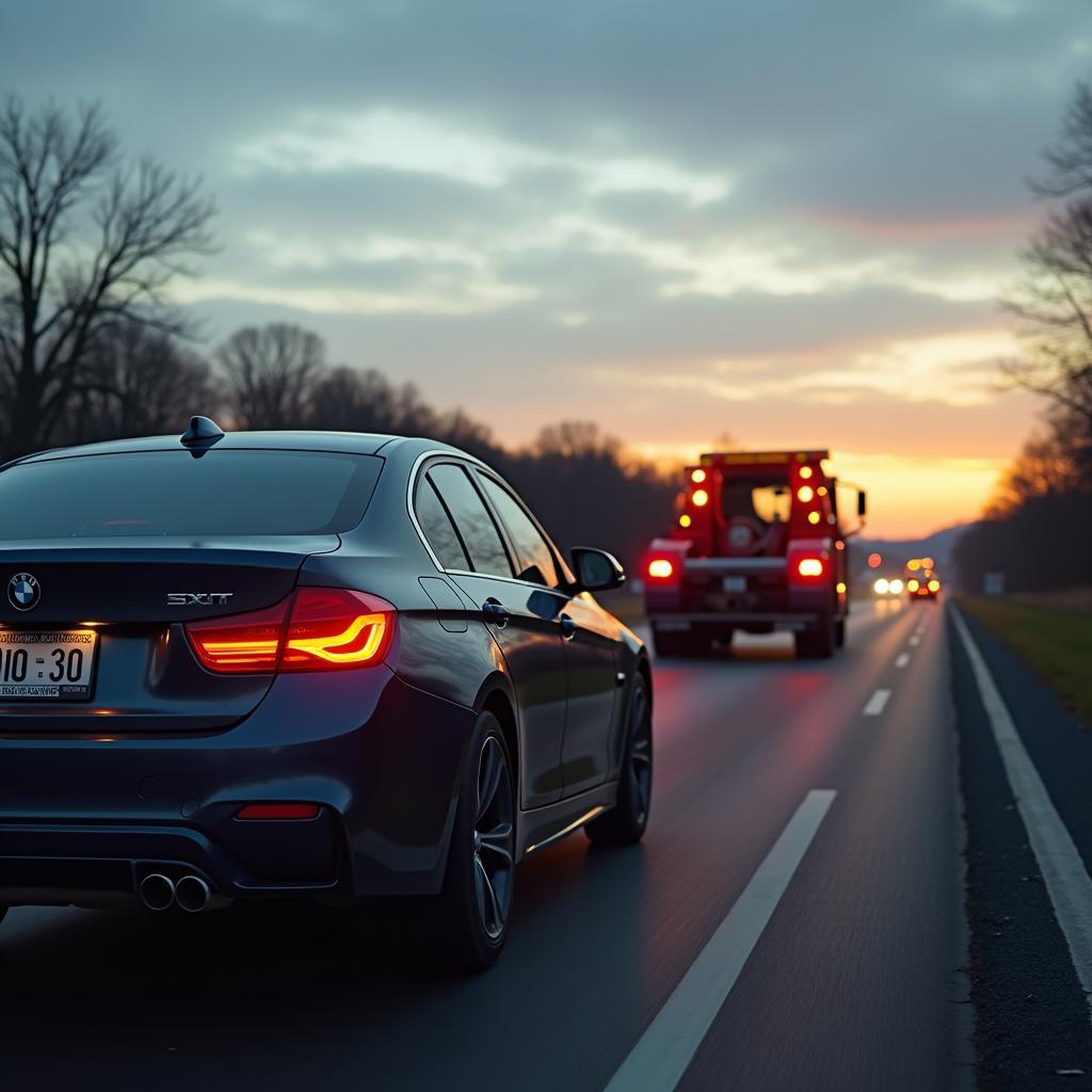 Car Breakdown on the Road from Cincinnati to Columbus