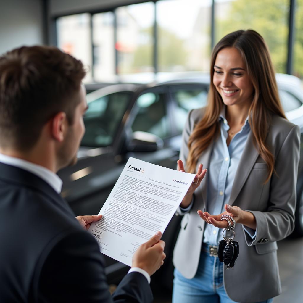 Finalizing a Car Purchase through a Car Buying Service in Canada