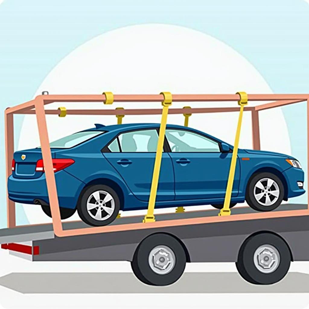 Car Securement on a Car Carrier in Navi Mumbai