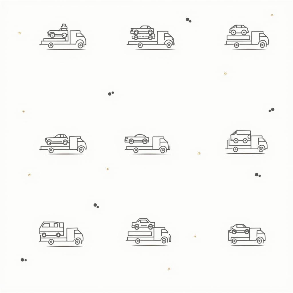 Different Car Carrier Service Icon Variations