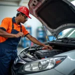 Checking car coolant level in Thoothukudi