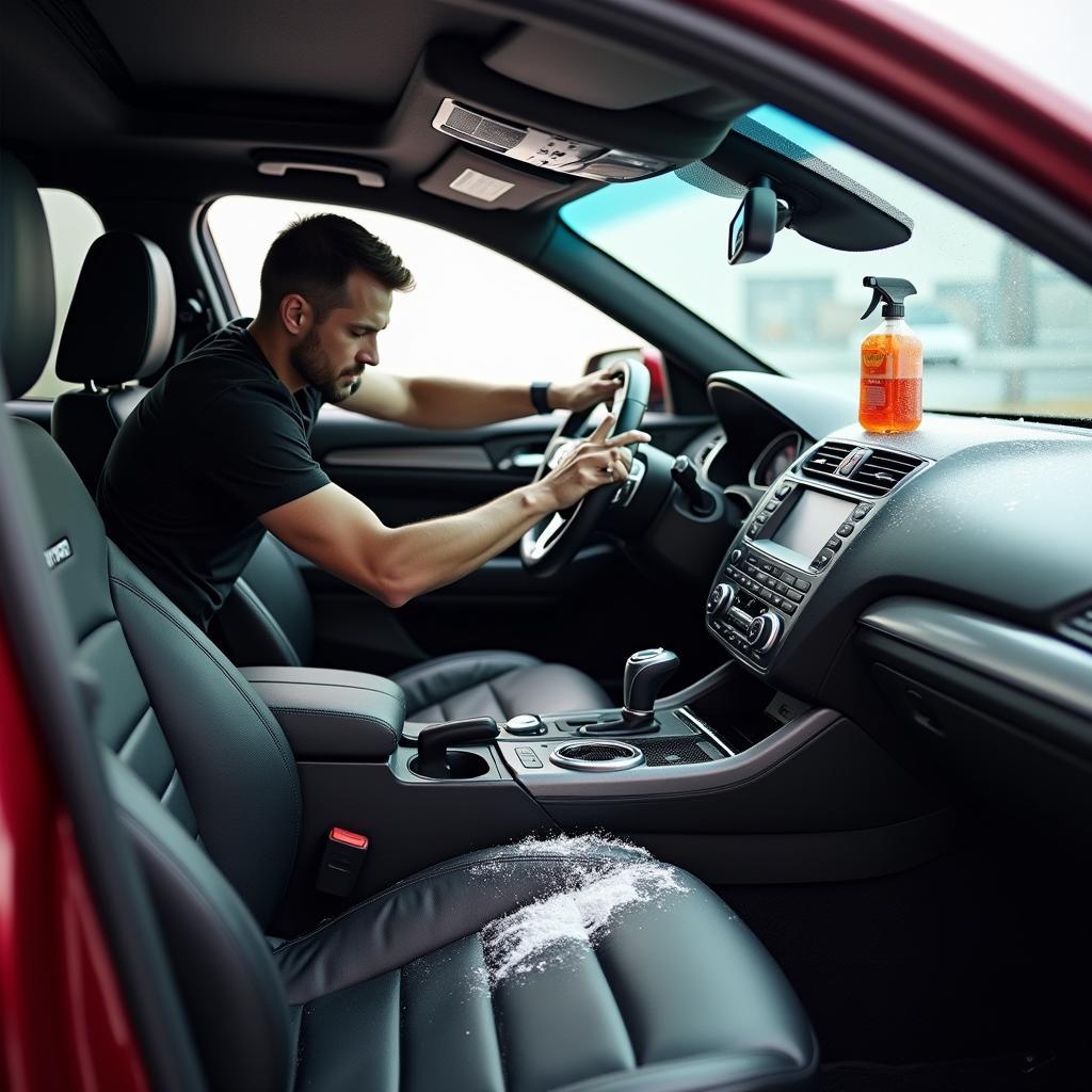 Interior car cleaning in Ingleburn