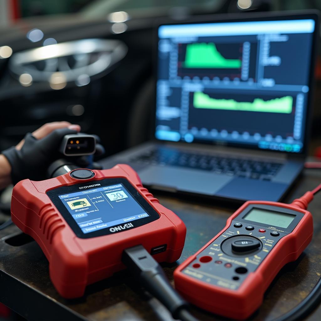 Car Diagnostic Tools in a Wigton Garage