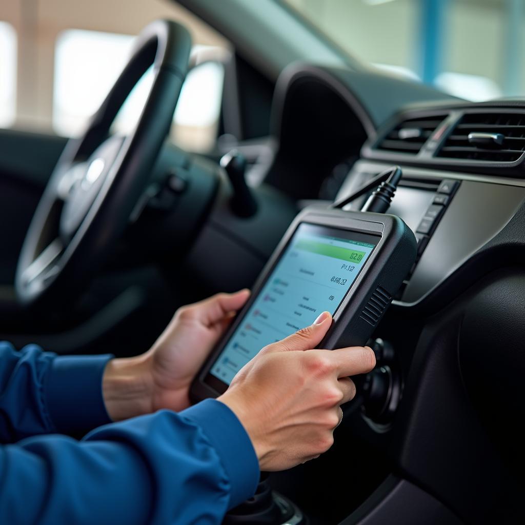 Advanced Car Diagnostic Tools at a Vizag Service Center