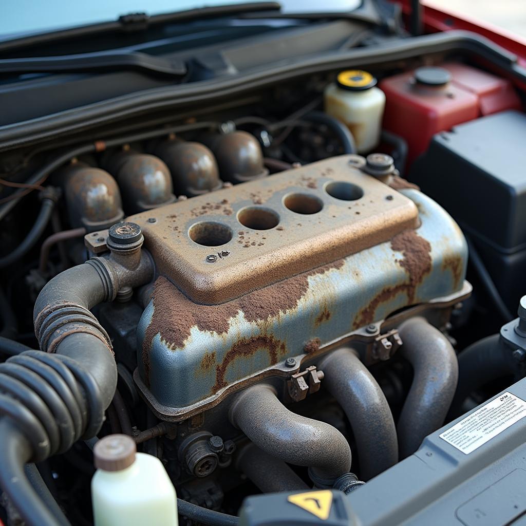 Car Engine Damage Resulting from Neglecting Regular Service