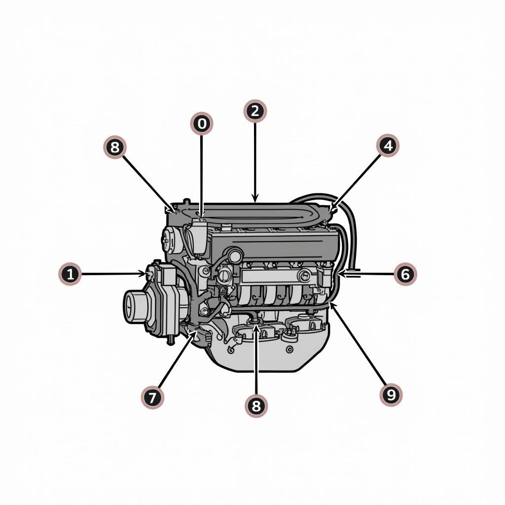 Car Engine Service Parts Diagram in PNG: A Detailed Look